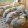 Aojim Romantic Style Retro Pattern Duvet Cover Set For Kids Adults, Soft Comfy Cotton Comforter Cover Set 3Pcs, 1 Ab Sided Quilt