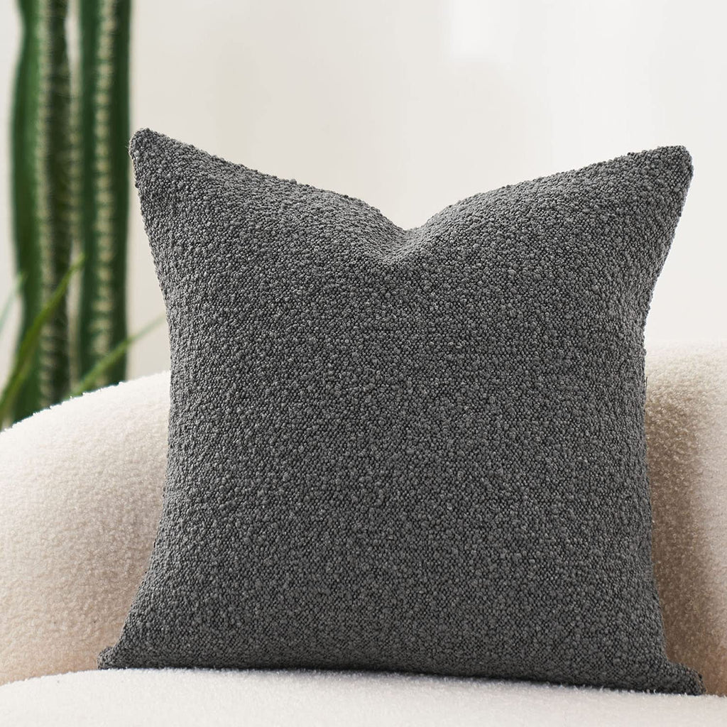 Domvitus Boucle Pillow Covers 20X20 Luxury Throw Pillow Covers Decorative Pillows For Bed Sofa Pillows For Living Room Accent Co