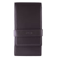 Diloro Leather Quad Pen Case Pencil Pouch Holder For Four Fountain Ballpoint Rollerball Pens And Pencils (Nappa Brown)