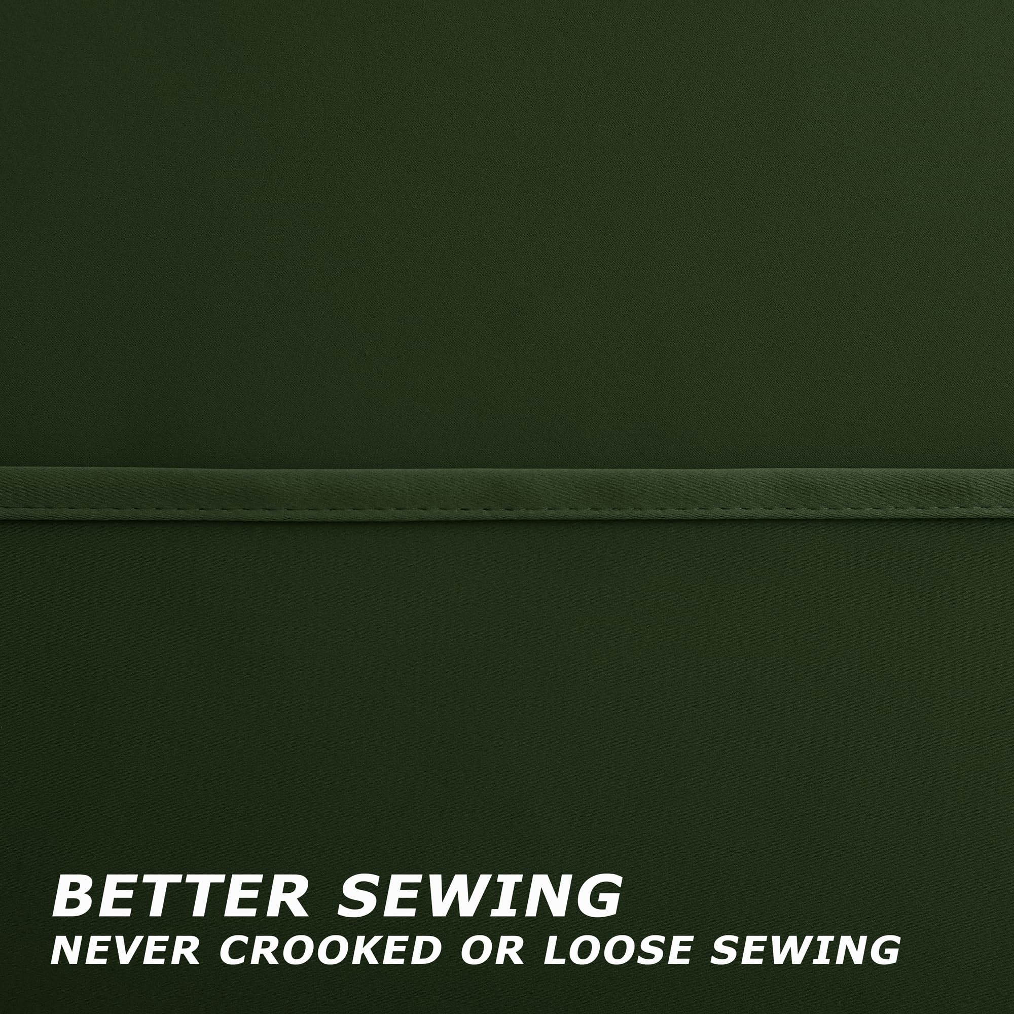 Koufall Boho Curtains 2 Panels Set 84 Inch Length,Olive Green Dark Gold Grommet Window Treatments Curtains & Drapes For Living Room Bedroom