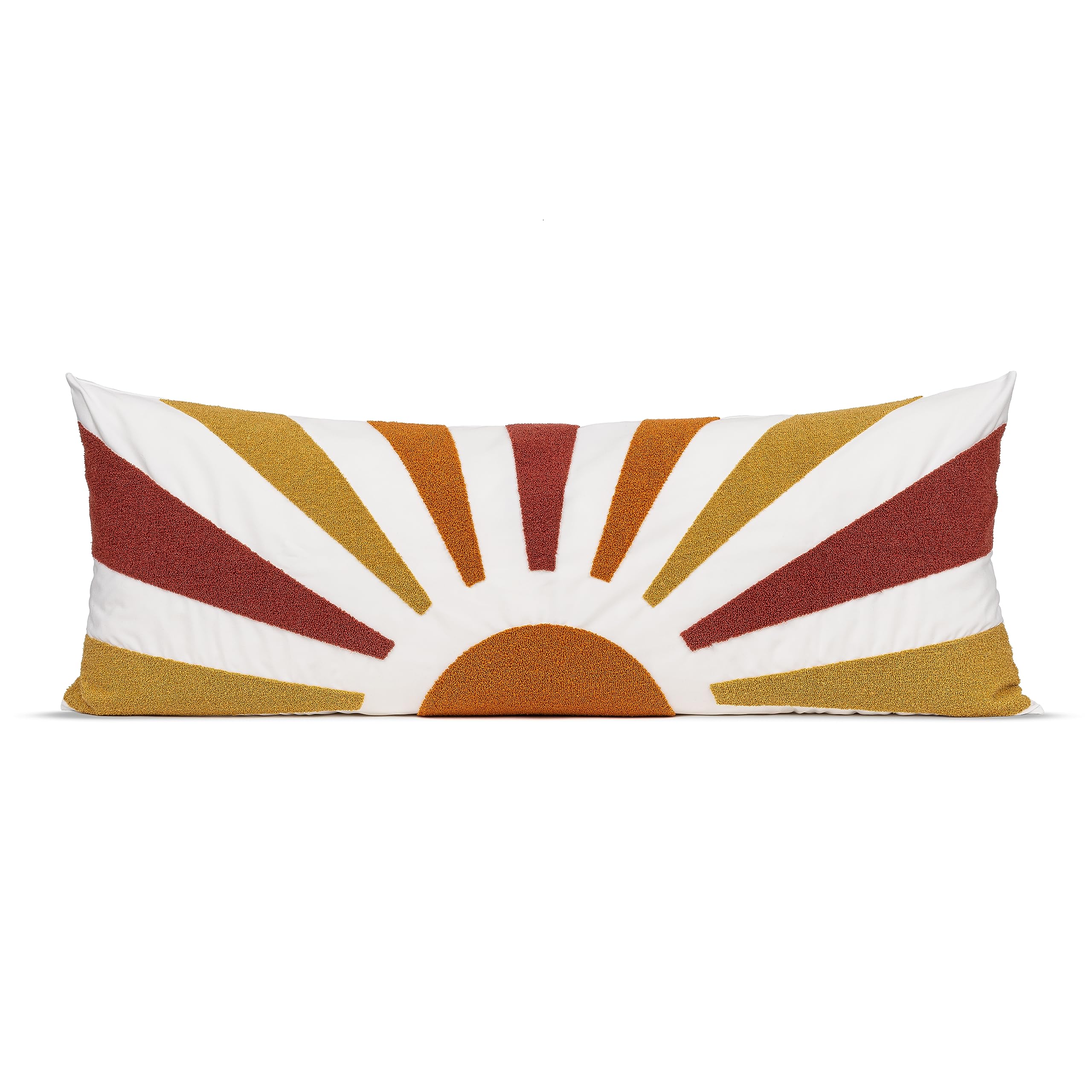 Sweet Jojo Designs Boho Shabby Chic Sun Boy Girl Gender Neutral Unisex Body Pillow Cover Case Decorative Accent Long Couch Kids 