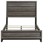 Coaster Home Furnishings Watson Transitional Wood Full Size Panel Bed Frame 57-inch Headboard Grey Oak 212421F