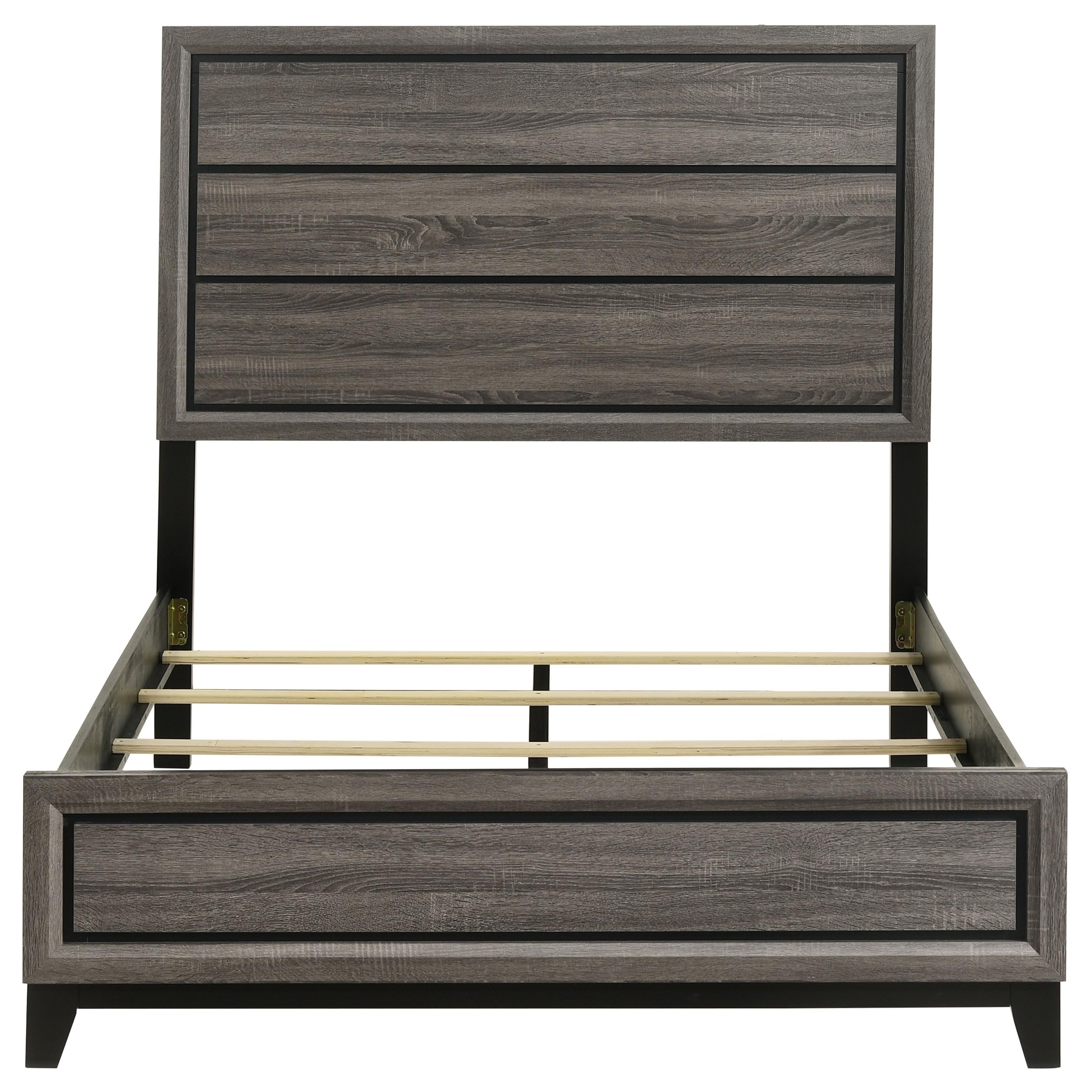 Coaster Home Furnishings Watson Transitional Wood Full Size Panel Bed Frame 57-inch Headboard Grey Oak 212421F