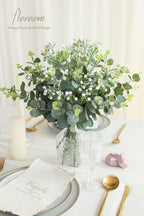 Floroom Artificial Greenery Stems Box Set, 25Pcs With 4 Kinds Of Faux Greenery Flowers Picks For Diy Bridal Bouquets Wedding Flo