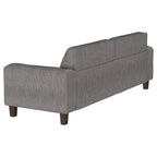 Coaster Home Furnishings Deerhurst 2-Piece Upholstered Track Arm Sofa Set Charcoal