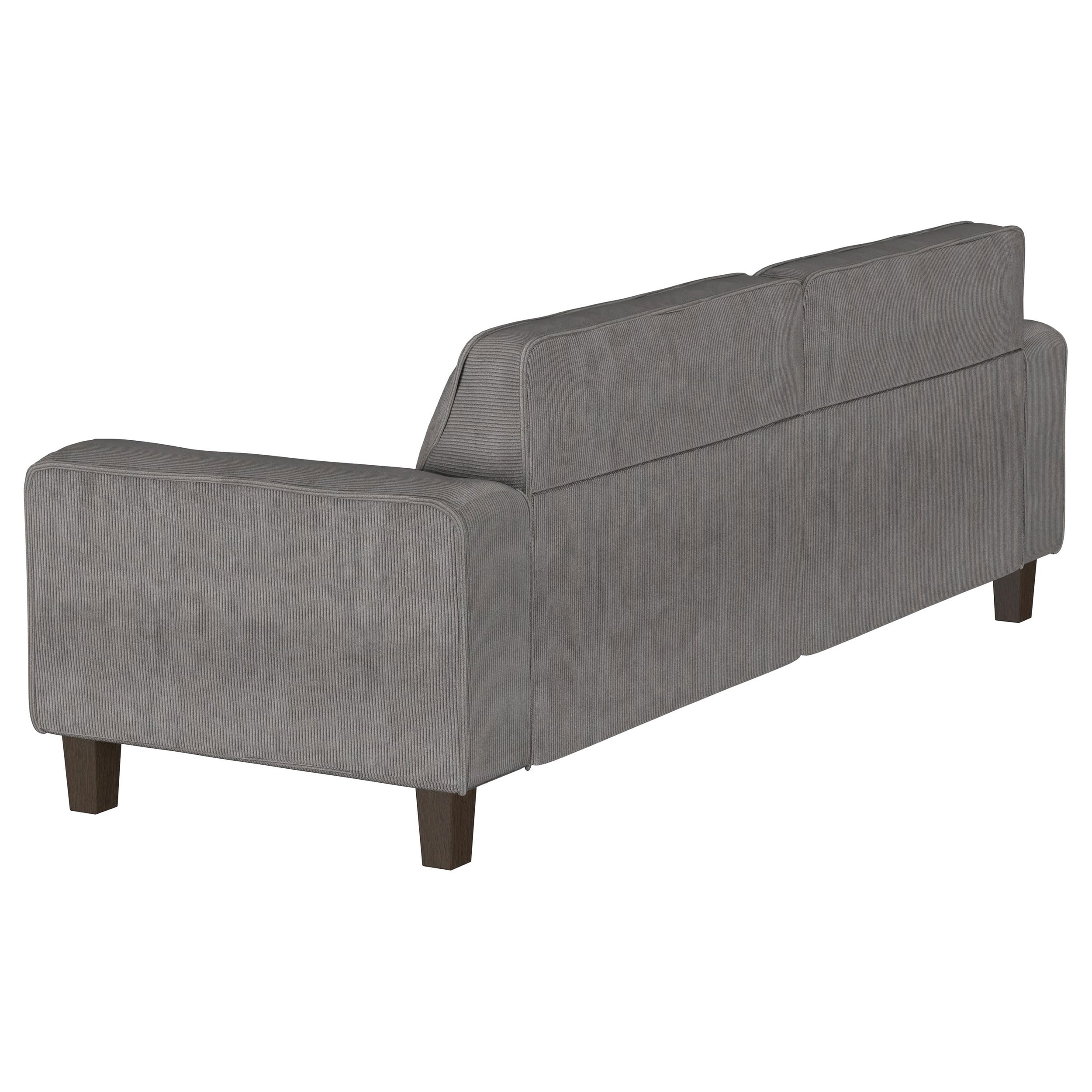 Coaster Home Furnishings Deerhurst 2-Piece Upholstered Track Arm Sofa Set Charcoal