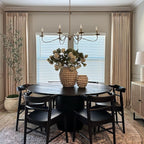 Twopages Double Layer Lined Pinch Pleated Curtain Sand Beige Linen Blend Light Filtering Room Darkening Curtain For Kitchen, Win