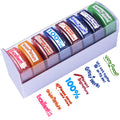 Tickselect Teacher Stamps For Classroom Grading 8Pcs - Rectangular Self Inking Colorful Set For Teachers Gifts With Motivational