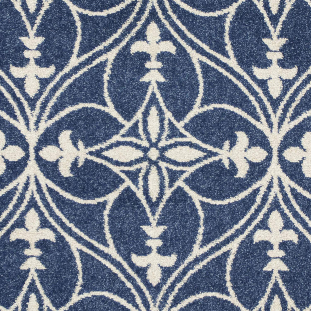 HomeRoots Decor 23' x 45' UV-Treated Polypropelene Denim Area Rug