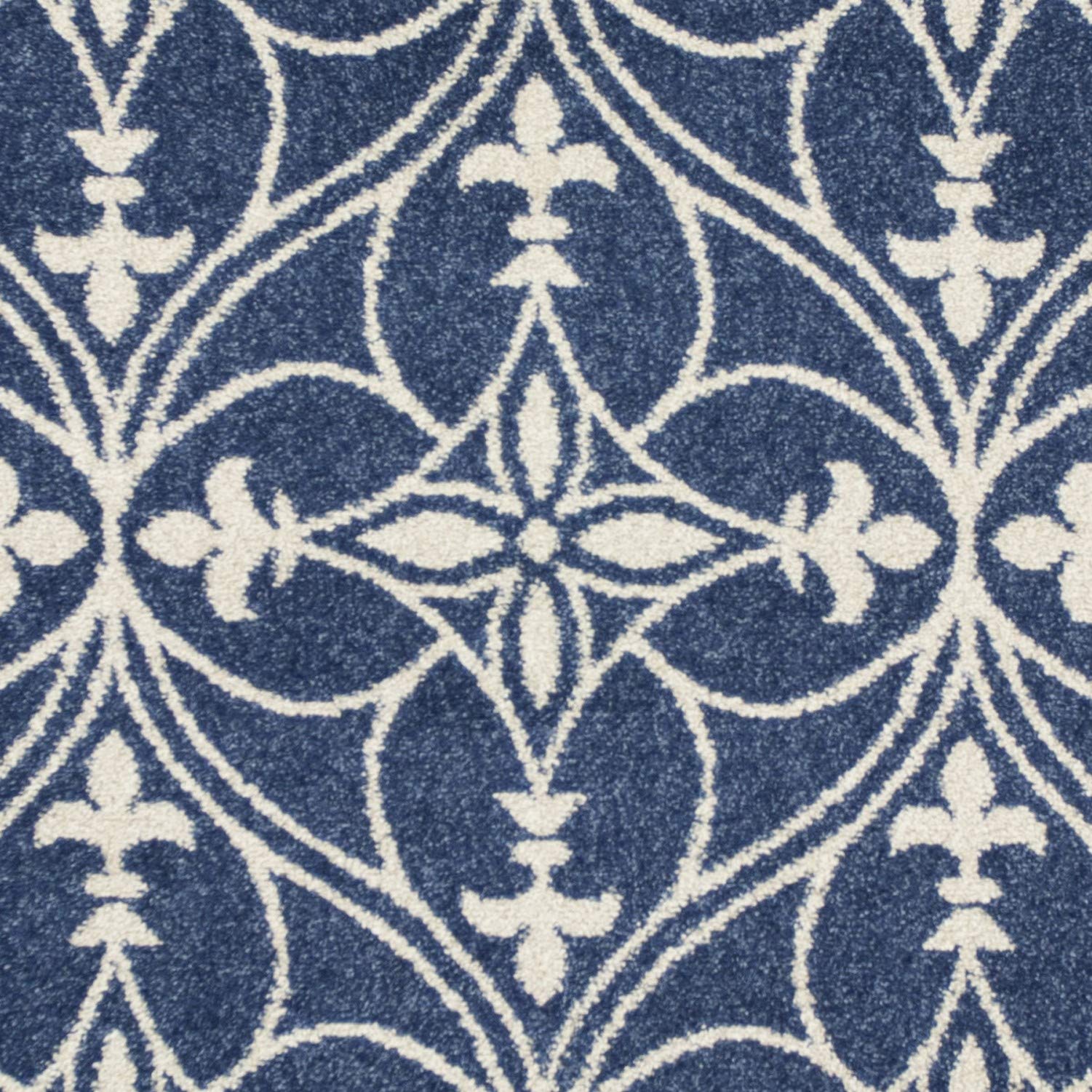 HomeRoots Decor 23' x 45' UV-Treated Polypropelene Denim Area Rug