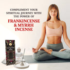 Lots Of Zen Frankincense And Myrrh Incense Sticks Smudge Kit (70 Pcs) - 1-Hour Burning Spiritual Incense Sticks For Bad Energy C