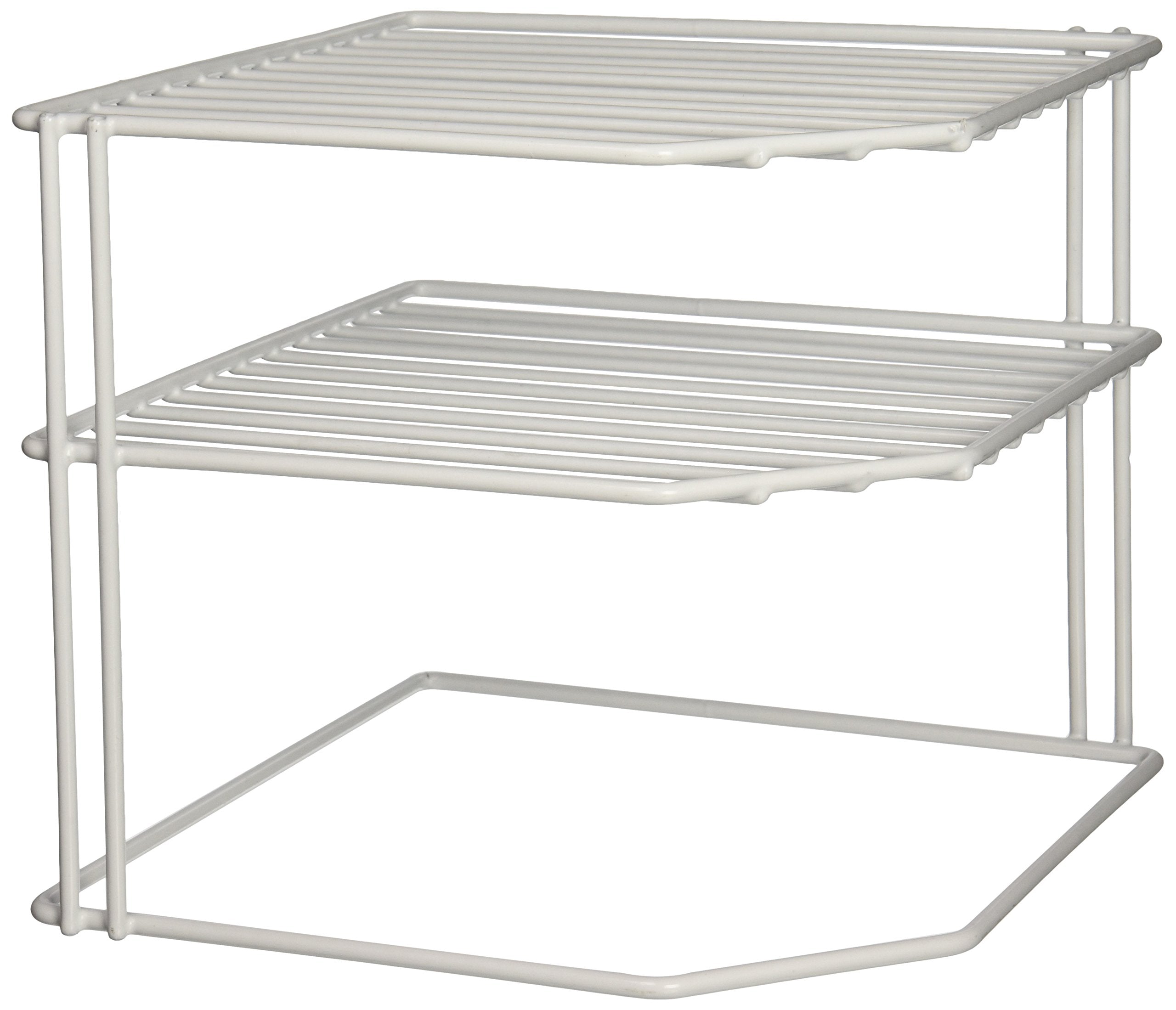 GRAYLINE, White 40316, Corner Helper Shelf, 1-Pack