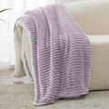 Kozyhvn Sherpa Throw Blanket For Couch - Soft Cozy Fleece Blanket, Warm Blanket For Winter, Reversible Blanket For Sofa, Lavende