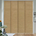 GoDear Design Adjustable Vertical Blinds, 45.8-86 W, Up to 96 H, Extendable Panel Track for Sliding Closet Doors, Trimmable Wove