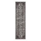 HomeRoots 531848 8 x 10 ft. Gray Medallion Power Loom Rectangle Area Rug