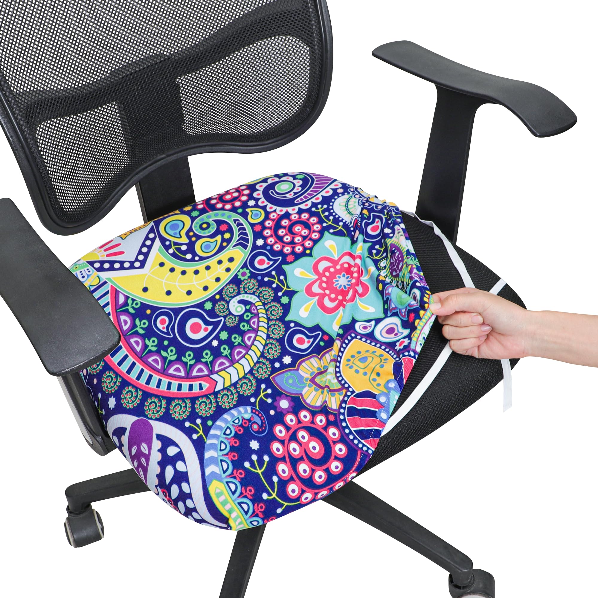 Forcheer Office Desk Chair Seat Covers Computer Chair Seat Cushion Slipcovers-Boho