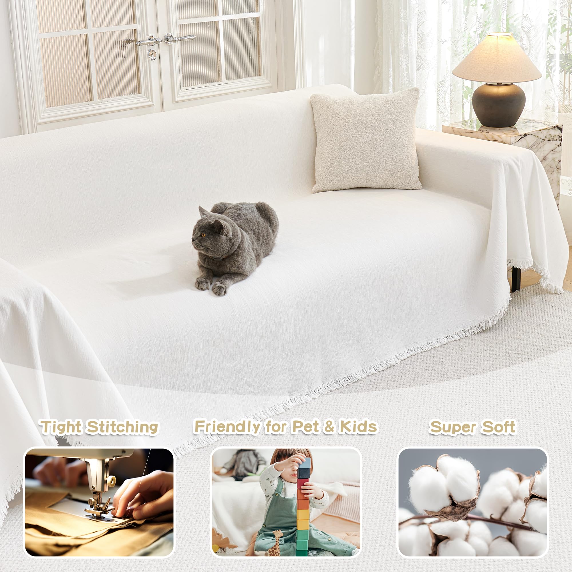 Mysky Home Couch Covers Couch Cover For Dogs Washable Couch Covers For Sectional Sofa Sofa Covers For 3 Cushion Couch Sofa Cover