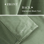 Lazzzy Velvet Green Blackout Curtains 63 Inches Long Thermal Insulated Drapes For Bedroom Living Room Darkening Window Treatments Rod Pocket 2 Panels Sage Green