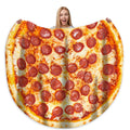 Bcareself Pizzas Blanket Adult Kdis Size 2.0 Double Sided Funny Realistic Food Personalized Throw Blanket Novelty Present For Ev