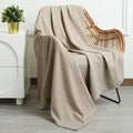Phf Soft Waffle Weave Throw Blanket 50X60 - Lightweight And Breathable Woven Blankets Perfect For Summer - Great Decor For Couch