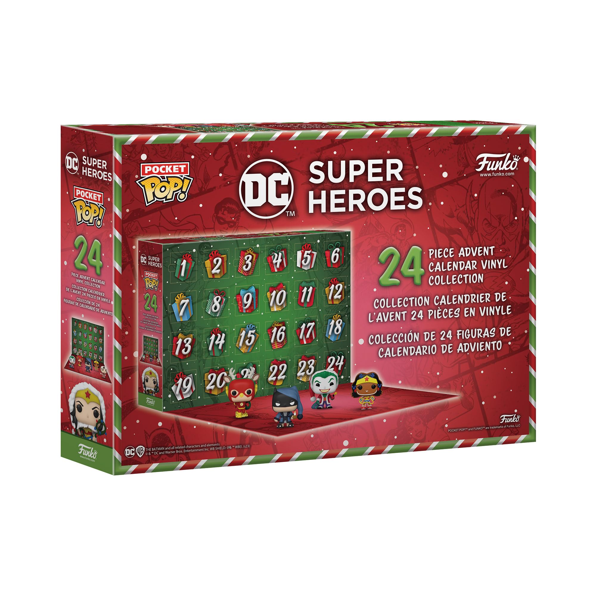Funko Pop! Advent Calendar - Dc Super Heroes 2023, 24 Pocket Pop! Vinyl Figures