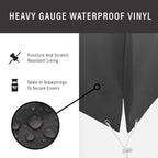 Crosley Furniture Patio Furniture Covers, Waterproof 4-Piece Cover Set For Outdoor Chairs, Loveseat, Table, Black