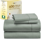 California Design Den 100% Cotton Sheets, Softest Queen Sheet Set, Cooling Sheets For Bed With Deep Pockets, 400 Thread Count Sa