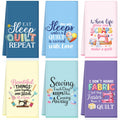 HunnmingRe 6 Pcs Sewing Kitchen Towels 24x16 Quilting Microfiber