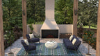 Mad Mats Geometric Outdoor Rug, Reversible Plastic Mat (5' X 8', Moroccan - Dark Periwinkle)