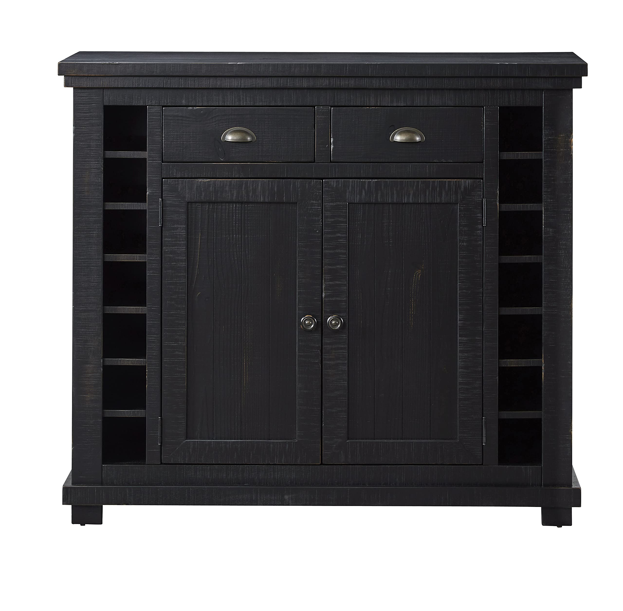 Progressive Furniture Willow Server, Distressed Black