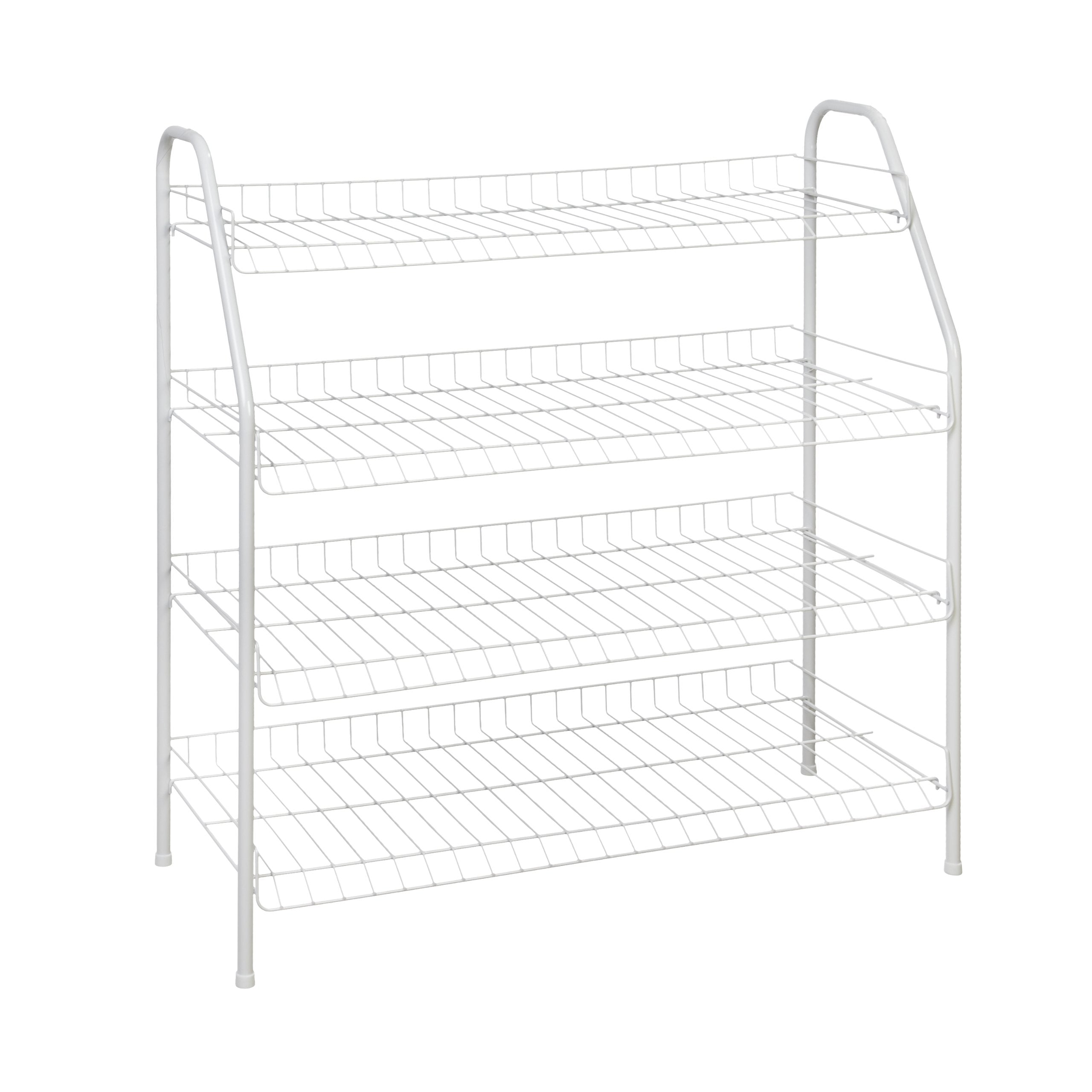 ClosetMaid 8131 4-Tier Freestanding Shoe Rack, White