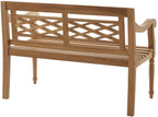 Crosley Furniture Olivier 2-Person Teak Wood Indoor Outdoor Bench for Outside Patio, Garden, Porch, Teak