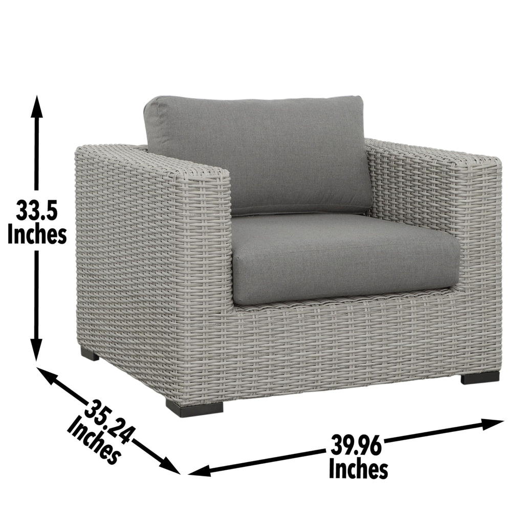 Steve Silver Co Blakley Outdoor Chair, Gray