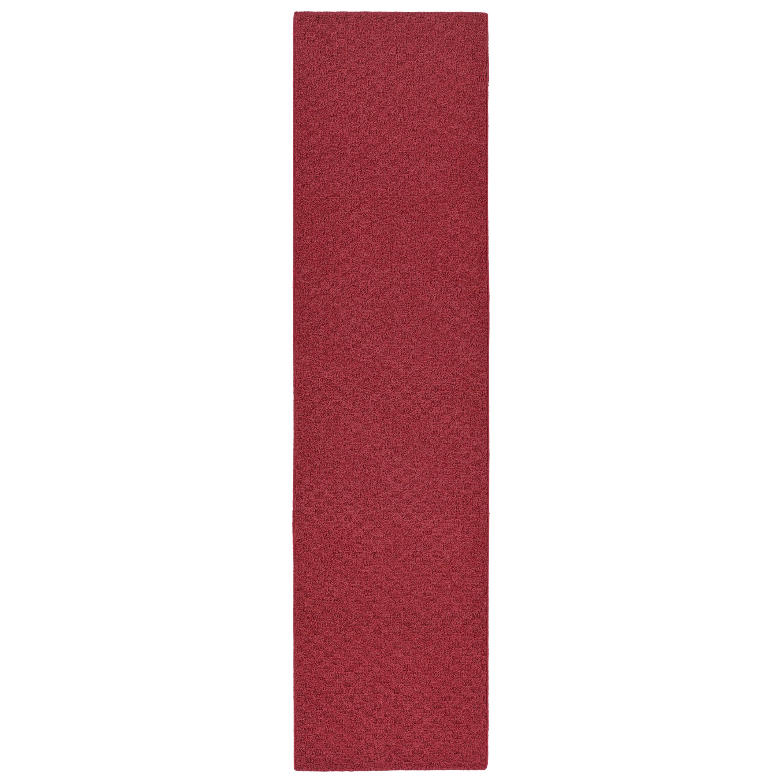 Garland Rug Town Square Chili Red 2' x 8' Stain Resistant Indoor Runner Rug
