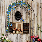 Syhood Artificial Rose Garlands Flower Garland Decorations Rose Vines Leaves Flower Vines Hanging Garlands Fake Rose Flower Vine