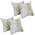 Blazing Needles Square Polyester Jacquard Throw Pillows, 17", Zeena Blush 4 Count