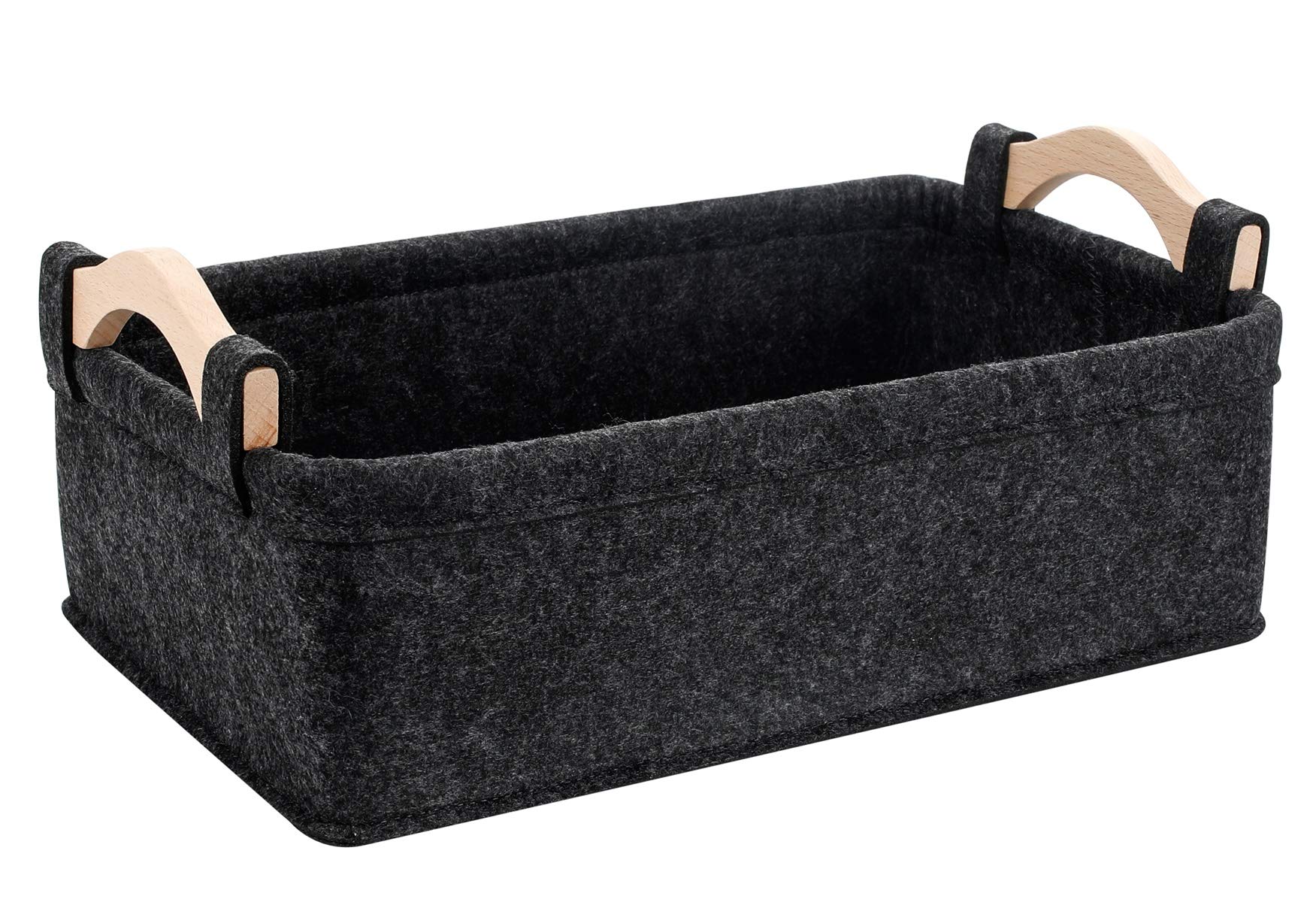 Kwlet Small Basket Gray Storage Baskets For Shelves Fabric Storage Bins For Living Room Kitchen Playroom Bathroom Toilet Dorm Narrow Storage Basket Organizer Decorative Basket