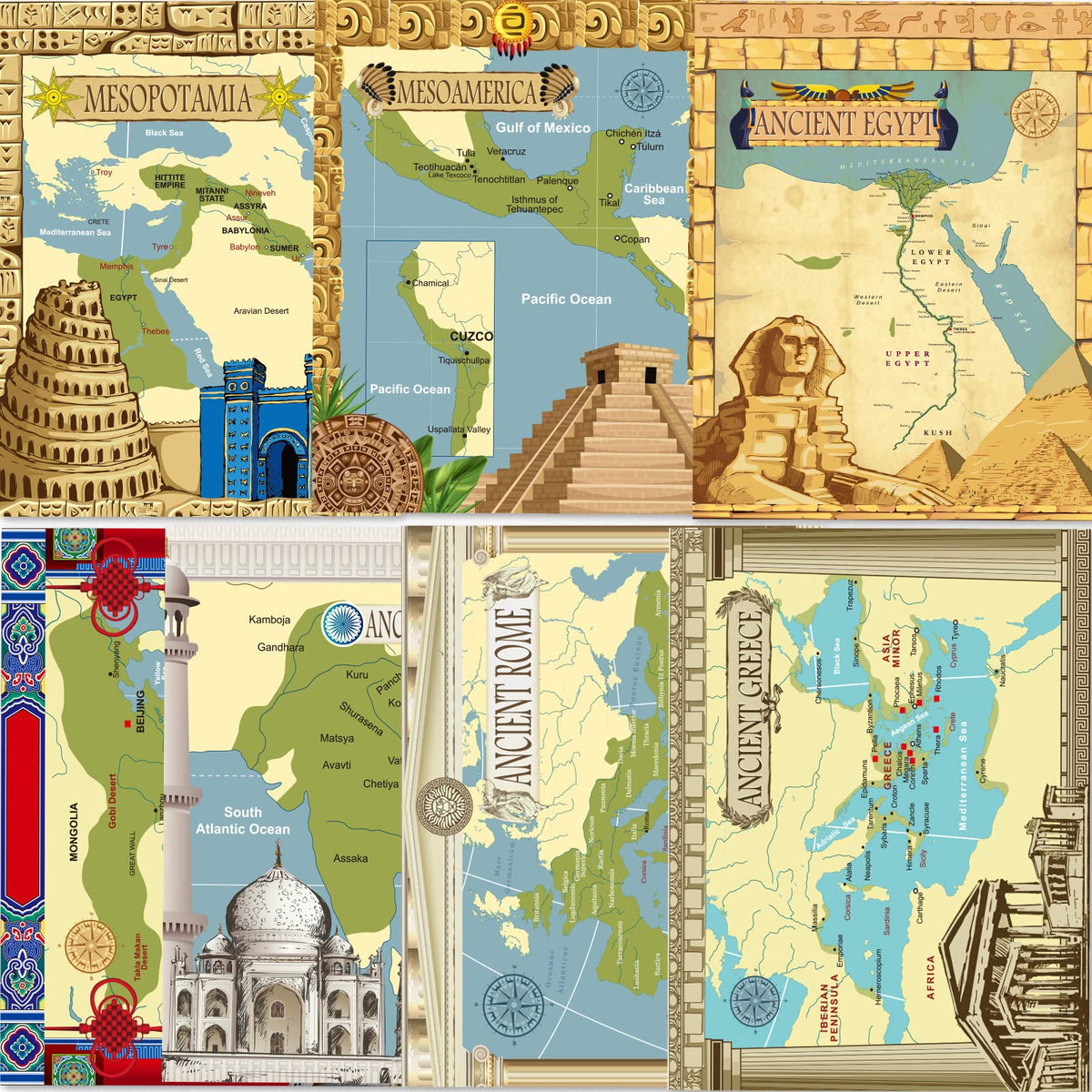 Ancient Civilizations Poster Social Studies Classroom Learning Materials For Classroom Social Education Posters Decor For Primar