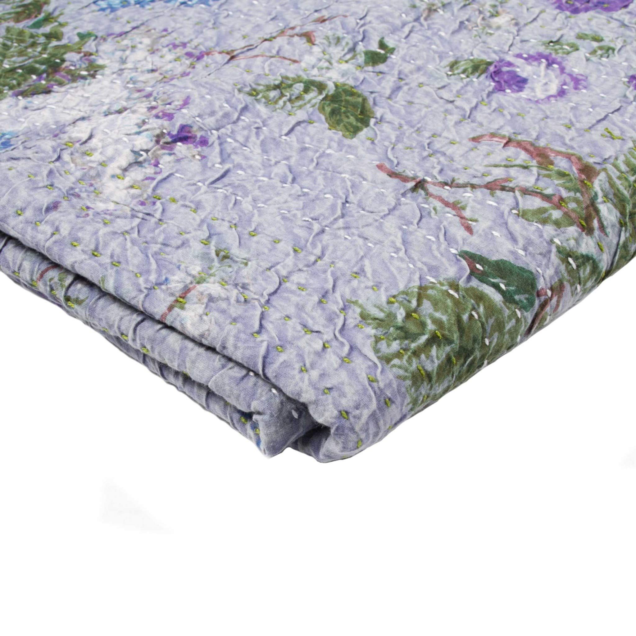 HomeRoots 100% Cotton 50' x 70' Multi-Colored Eclectic, Bohemian, Traditional - Throw Blankets