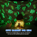 Inhand Glow In The Dark Blanket Gaming Controller Kids Throw Blanket Gamer Gift Toys For Kids Boys Game Gamepad Presents Birthda