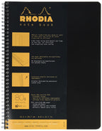 Rhodia Wirebound Notebook, A4+, Lined - Black