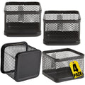 1Intheoffice Mesh Paperclip Holder For Desk, Paperclip Holder Desk Accessories Holder(4 Pack)