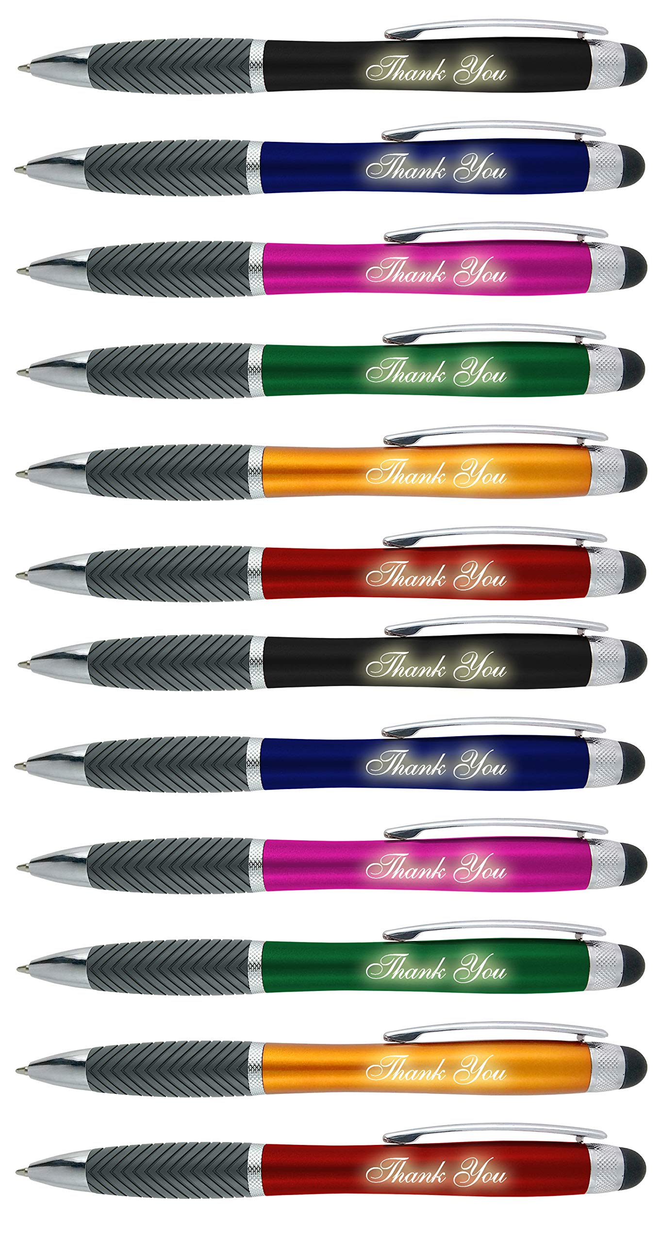 Thank You Gift Pen For Boss Coworker Wife Husband Dad Mom, 3 In1 Stylus+ Ballpoint Pen+Led Light Up Light-Compatible With Most T