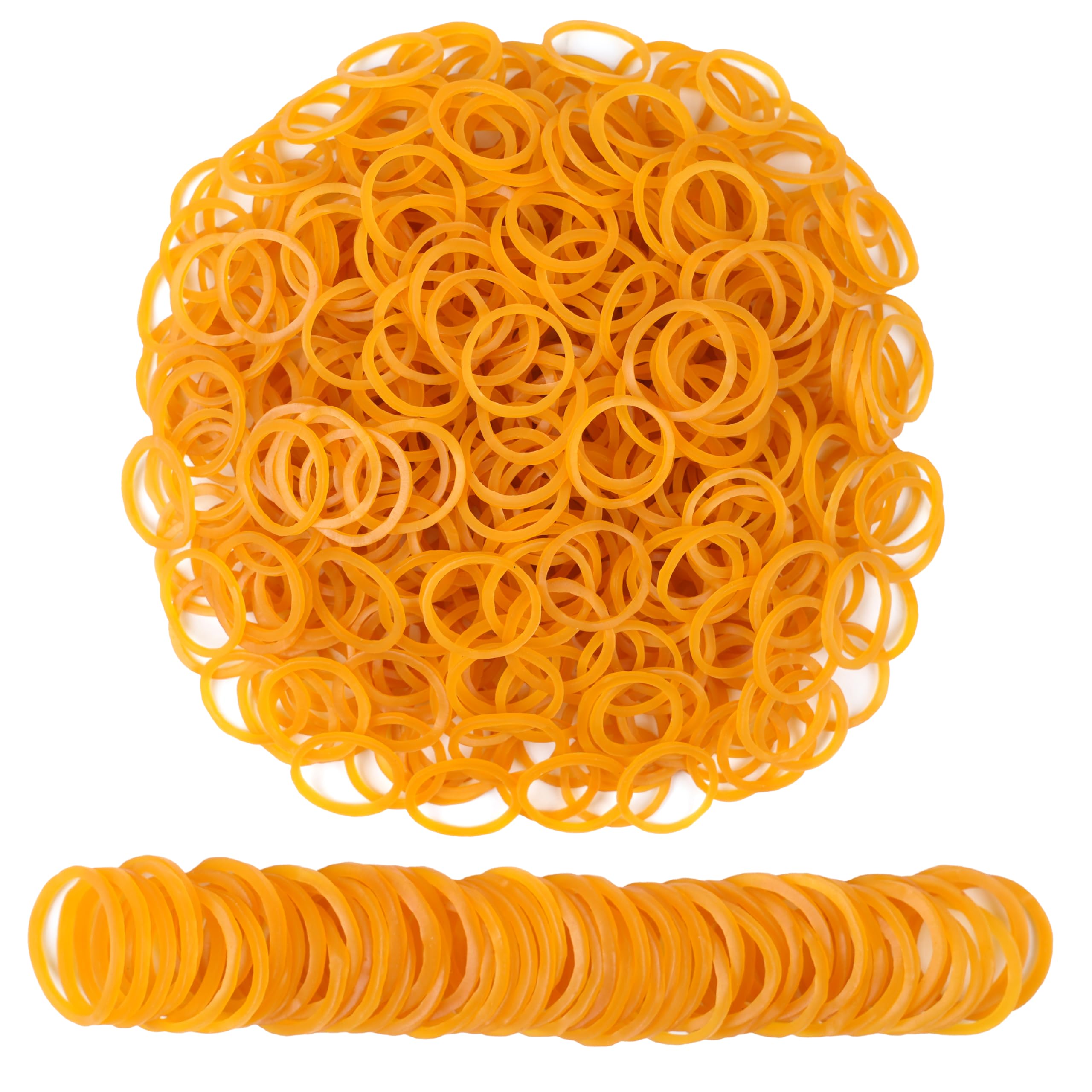 Amuu Rubber Bands Mini 1200Pcs Yellow Small Rubber Band Mini Soft Elastic Bands For Braids Hair Diameter 16Mm Rubber Bands For O