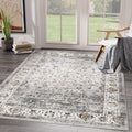xilixili 5x7 Area Rugs with Non Slip Backing - Stain Resistant Washable Rugs for Living Room,Bedroom & Dining Room,Vintage Print