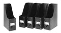 Whitmor Magazine Storage Desk Organizers - Black (Set Of 5)