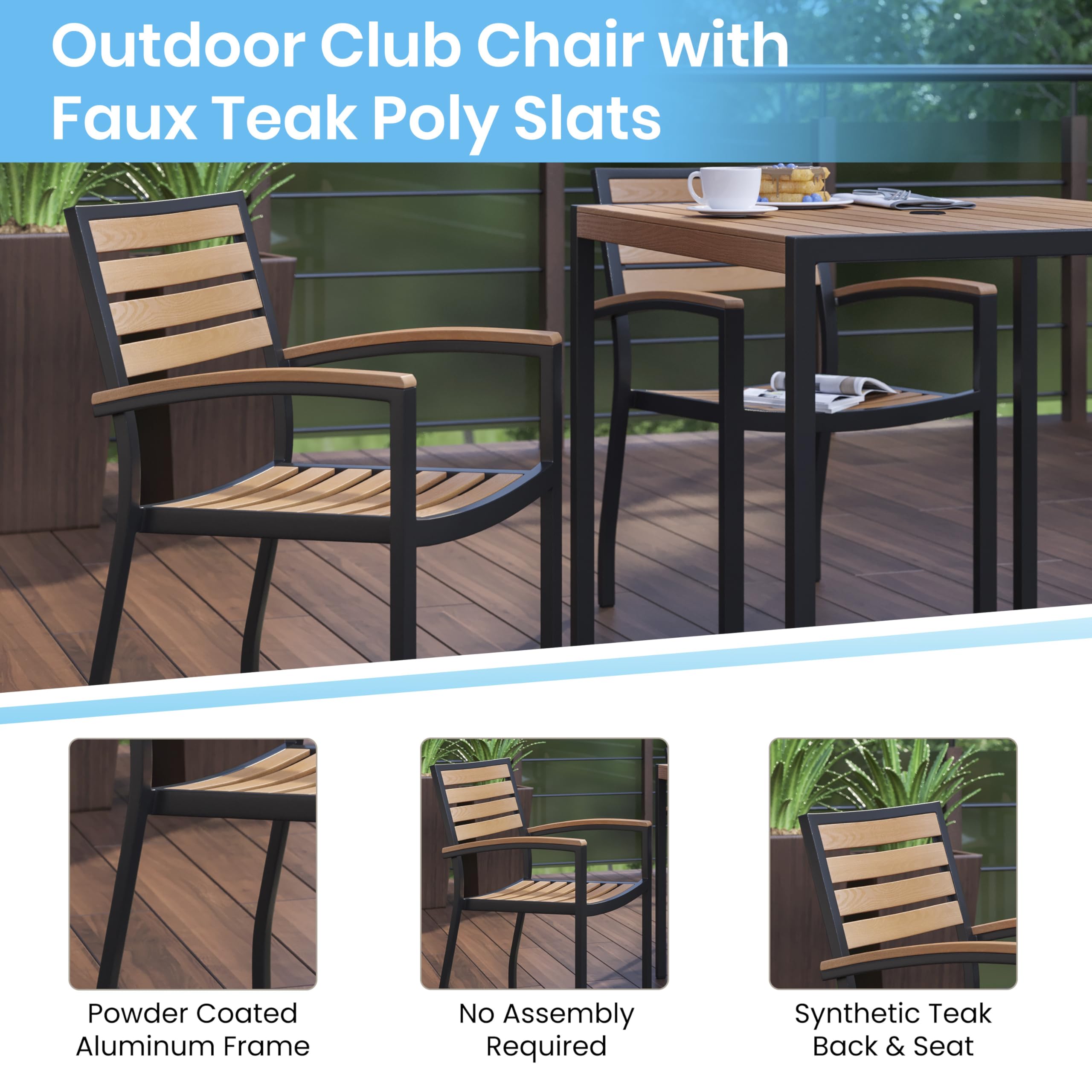 Flash Furniture Patio Chair - Thumbnail 2