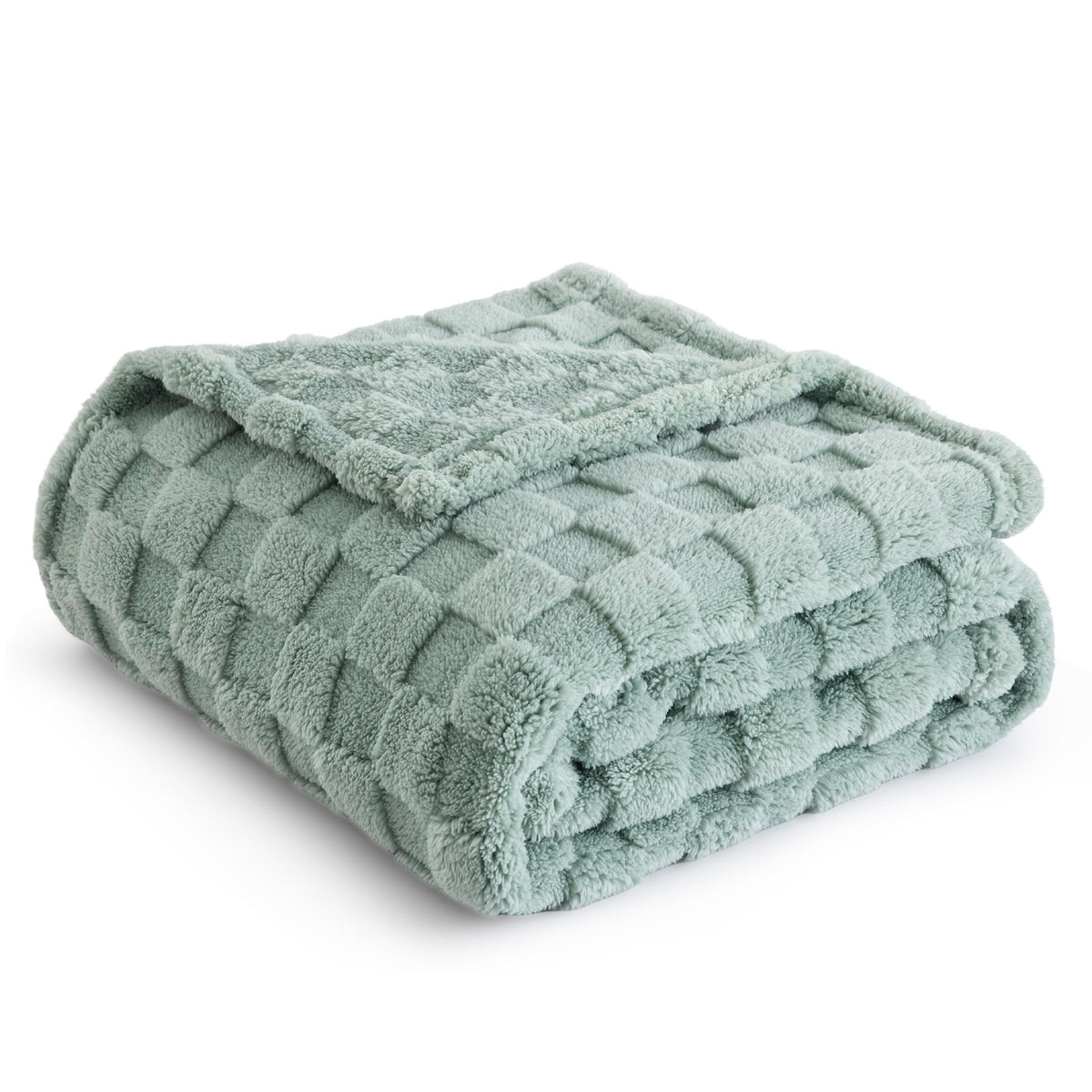 Bedsure Sage Green Fleece Blanket For Couch - Super Soft Cozy Twin Blankets For Women, Cute Small Blanket For Girls, 60X80 Inche