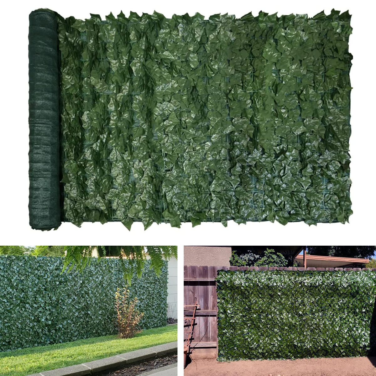 Tang Sunshades Depot 4' Ft X 8' Ft Artificial Faux Ivy Privacy Fence Screen Leaf Vine Decoration Panel With 130 Gsm Mesh Back