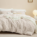 Bedsure Twin/Twin Xl Comforter Set Dorm Bedding - Beige Boho Twin Extra Long Comforter Set For College, Shabby Chic Tufted Beddi